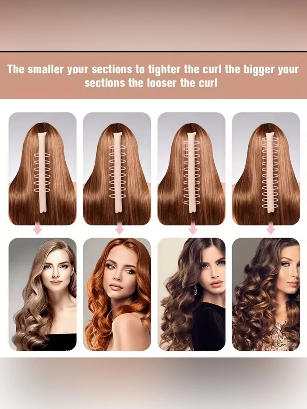 Black Heatless Curling Rod Set